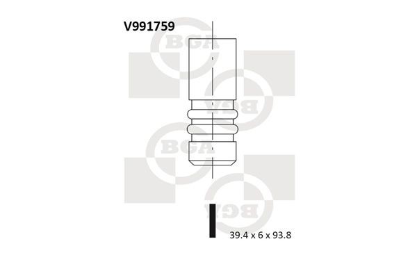 Volkswagen TOURAN Inlet valve BGA V991759 cheap
