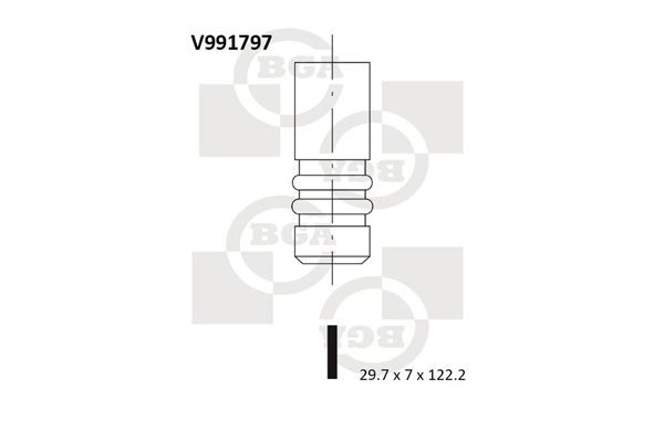 BGA V991797 Inlet valve 1738494