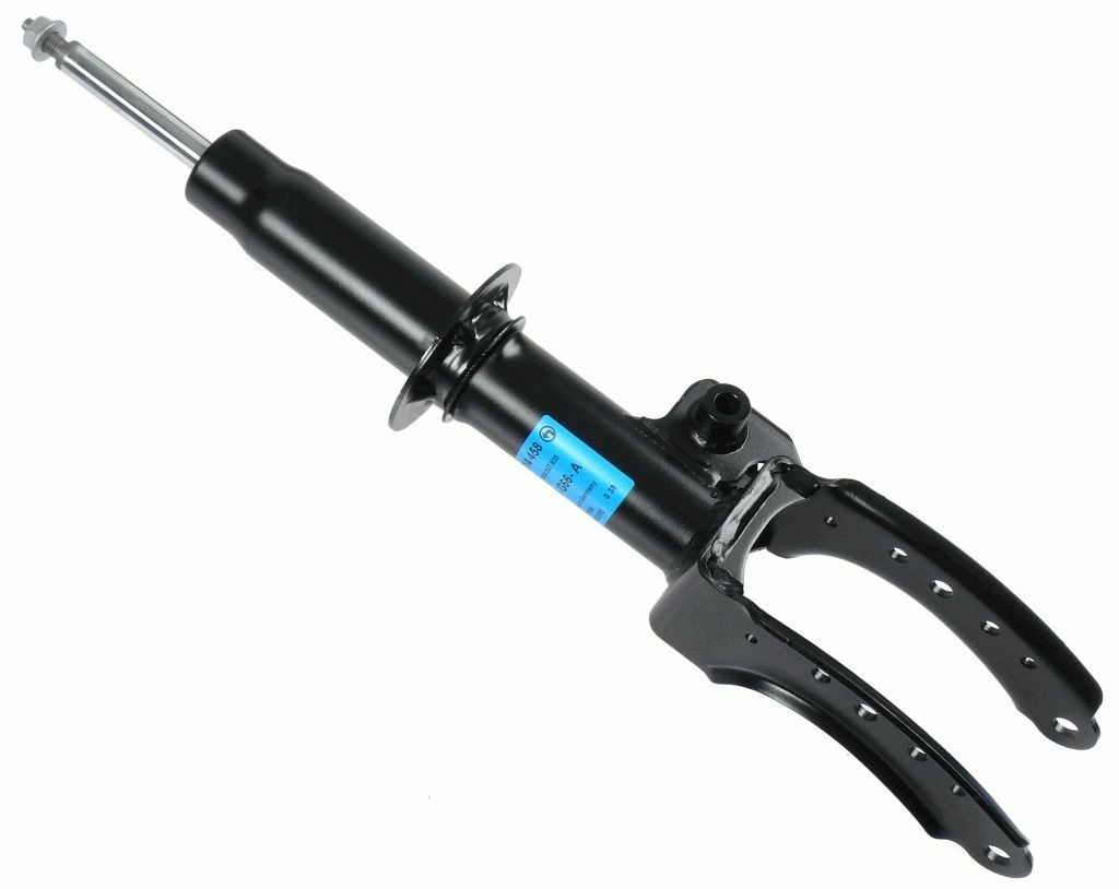SACHS 314 458 Shock absorber Left, Gas Pressure, Twin-Tube, Telescopic Shock Absorber, Top pin, Bottom Fork