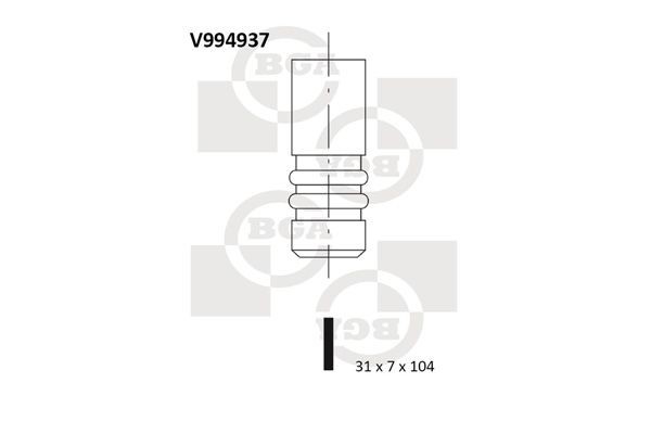 BGA V994937 VOLVO Inlet valves engine in original quality