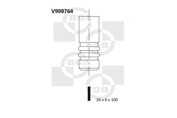 BGA V998764 Inlet valves BMW 3 Compact (E46) 320 td 150 hp Diesel 2005