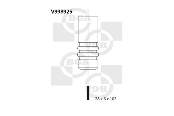 BGA V998925 Exhaust valve Audi A3 Saloon