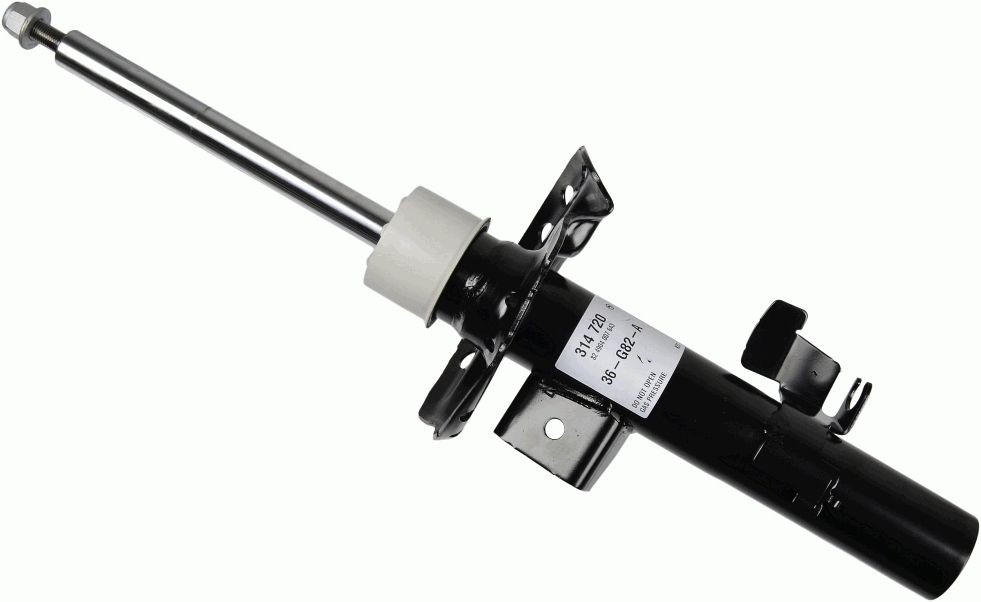 SACHS 314 720 Shock absorber Left, Gas Pressure, Twin-Tube, Suspension Strut, Top pin