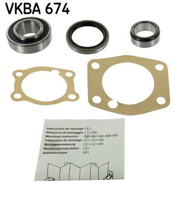 VKBA 674 SKF Wheel bearings TOYOTA with shaft seal, 62 mm