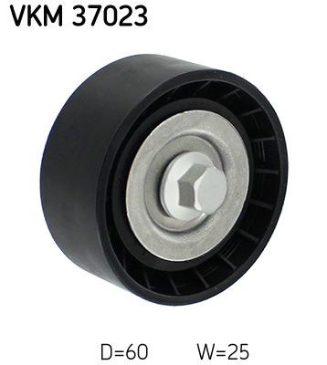 Original SKF Deflection / guide pulley, v-ribbed belt VKM 37023 for MERCEDES-BENZ A-Class