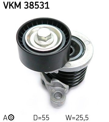 SKF Belt tensioner pulley MERCEDES-BENZ Sprinter 3-t Van (910) new VKM 38531