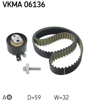 SKF Cam belt kit VKM 16136 buy online