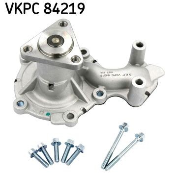 SKF VKPC 84219 Water pump with gaskets/seals, Plastic, for v-ribbed belt use