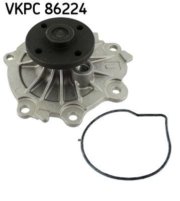 VKPC 86224 SKF Water pumps VOLVO with gaskets/seals, Sheet Steel, for v-ribbed belt use