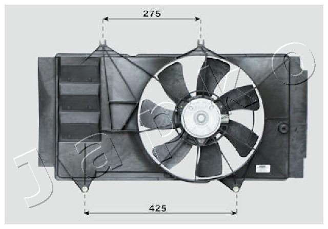 JAPKO VNT151829 Fan, radiator 163610N010