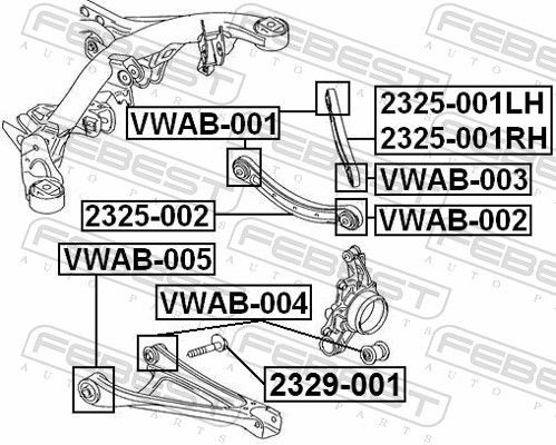 VWAB004 Control Arm- / Trailing Arm Bush FEBEST VWAB-004 review and test