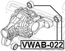 VWAB022 Mounting, differential FEBEST VWAB-022 review and test