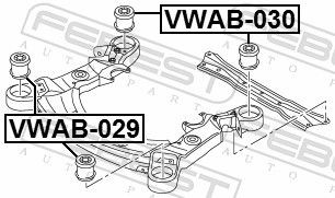 VWAB030 Axle bush FEBEST VWAB-030 review and test