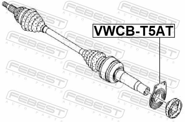 VWCBT5AT Cardan shaft bearing FEBEST VWCB-T5AT review and test