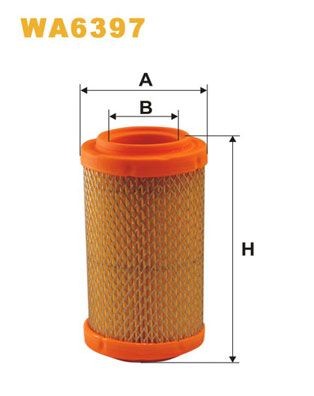 WIX FILTERS 143mm, 76mm, Filter Insert Height: 143mm Engine air filter WA6397 buy