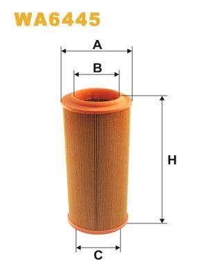 WIX FILTERS 264mm, 117mm, Filter Insert Height: 264mm Engine air filter WA6445 buy