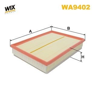 WIX FILTERS WA9402 Air filter 51mm, 207mm, 290mm, Filter Insert, for dusty operating conditions