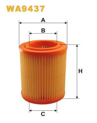 WIX FILTERS 173mm, 137,5mm, Filter Insert Height: 173mm Engine air filter WA9437 buy