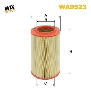 WIX FILTERS 303mm, 170mm, Filter Insert Height: 303mm Engine air filter WA9523 buy