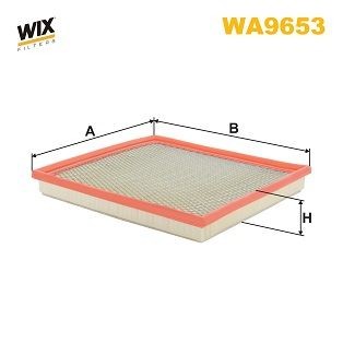 WIX FILTERS WA9653 Air filter 39mm, 261mm, 267mm, Filter Insert
