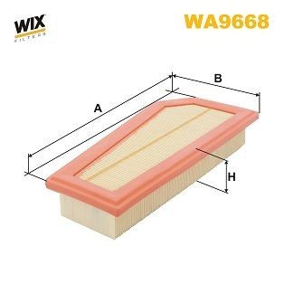WIX FILTERS WA9668 Air filter A 271 094 03 04