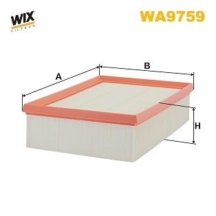 WIX FILTERS 70mm, 176,5mm, 292mm, Filter Insert Length: 292mm, Width: 176,5mm, Height: 70mm Engine air filter WA9759 buy