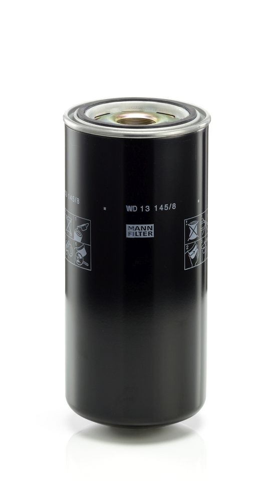 MANN-FILTER WD 13 145/8 Oil filter Spin-on Filter, for high pressure levels