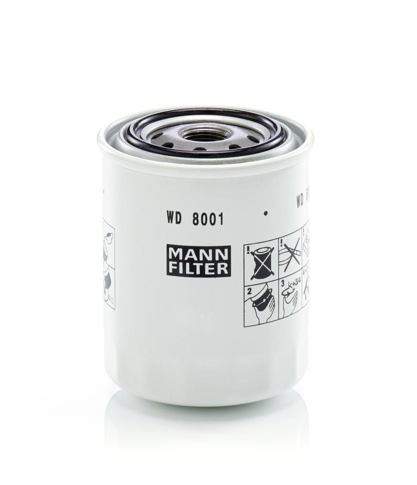 MANN-FILTER 80 mm Filter, Arbeitshydraulik WD 8001 kaufen