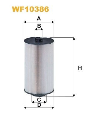 WIX FILTERS Filter Insert Height: 202mm Inline fuel filter WF10386 buy