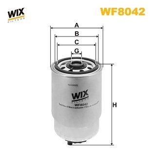 WIX FILTERS WF8042 Kraftstofffilter für MULTICAR Tremo LKW in Original Qualität