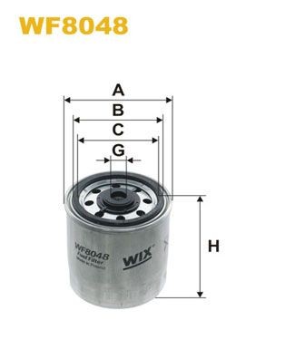 WF8048 WIX FILTERS Kraftstofffilter MERCEDES-BENZ UNIMOG