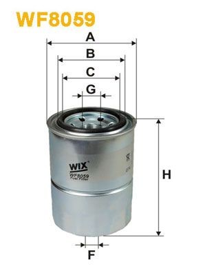 WIX FILTERS WF8059 Fuel filter 8941510100