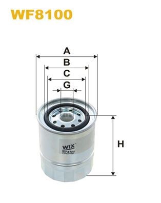 WIX FILTERS WF8100 Fuel filter 16405-T9002