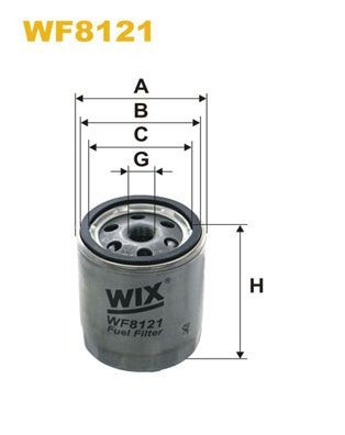 WIX FILTERS WF8121 Fuel filter Spin-on Filter