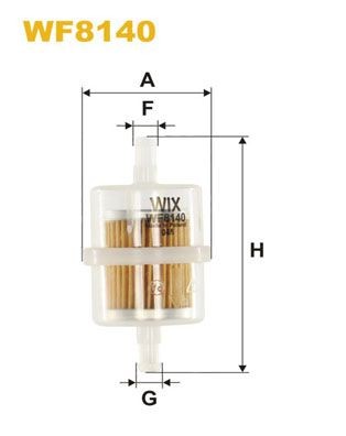 WIX FILTERS In-Line Filter, 9mm, 9mm Height: 94mm Inline fuel filter WF8140 buy