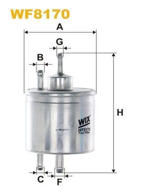 WIX FILTERS WF8170 Fuel filter In-Line Filter