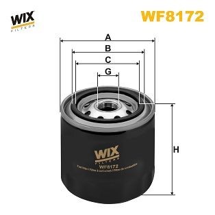 WIX FILTERS WF8172 Fuel filter 8-97116-1250