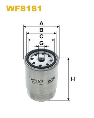WIX FILTERS WF8181 Fuel filter Spin-on Filter
