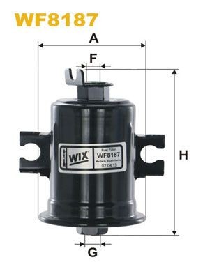 WIX FILTERS WF8187 Filtro carburante Filtro per condotti/circuiti