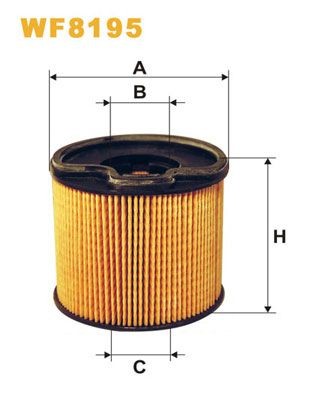 WIX FILTERS Filter Insert Height: 75mm Inline fuel filter WF8195 buy