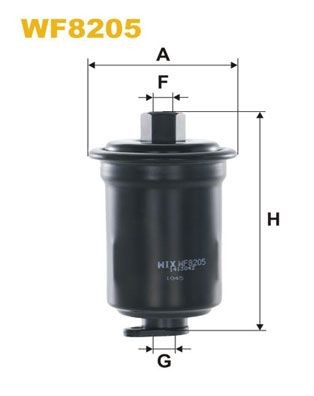 WIX FILTERS WF8205 Fuel filter In-Line Filter, 11mm