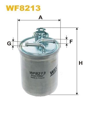 WIX FILTERS WF8213 Fuel filter In-Line Filter, 8mm, 8mm