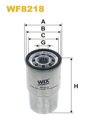 WIX FILTERS WF8218 Fuel filter DWA408491