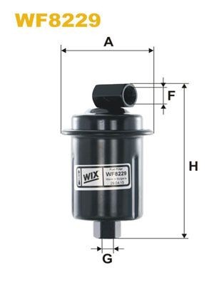 WIX FILTERS In-Line Filter Height: 122mm Inline fuel filter WF8229 buy