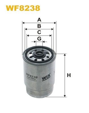WIX FILTERS WF8238 Fuel filter Spin-on Filter