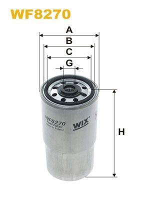 WIX FILTERS WF8270 Fuel filter 13-32-7-786-647
