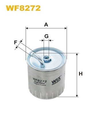 WIX FILTERS WF8272 Fuel filter A 611 092 000 167