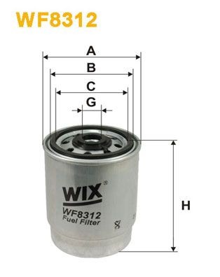 WIX FILTERS WF8312 Fuel filter 8624522