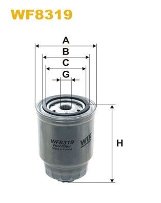 WIX FILTERS WF8319 Fuel filter 16400-EB300