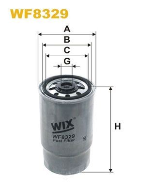 WIX FILTERS Spin-on Filter Height: 176mm Inline fuel filter WF8329 buy